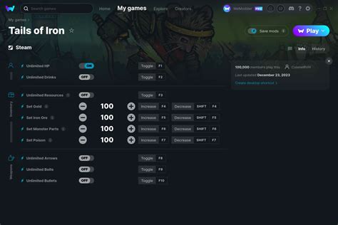 tails of iron cheats|Tails of Iron Cheats and Trainers for PC .